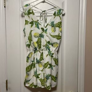 Pineapple/Pine leaf Tieback Romper